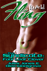 Four leaf Clover cover art by April Martinez Four Leaf Clover cover art - sf gay romance